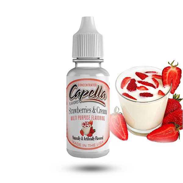 Capella maitsestaja Strawberries and Cream 13ml