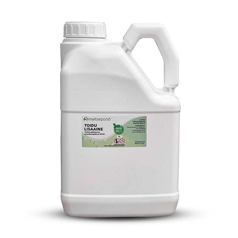 Toidu lisaaine Taimne glütserool (glütseriin) VG 5L